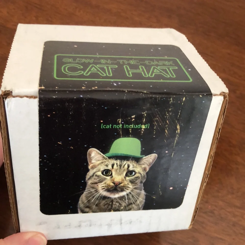 NIP Glow in the Dark Novelty Cat Top Hat